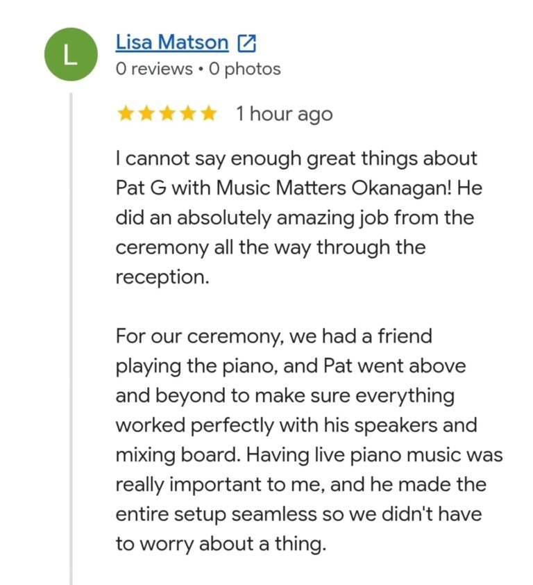 Instagram post from musicmatterskelowna. This post is in position 1.